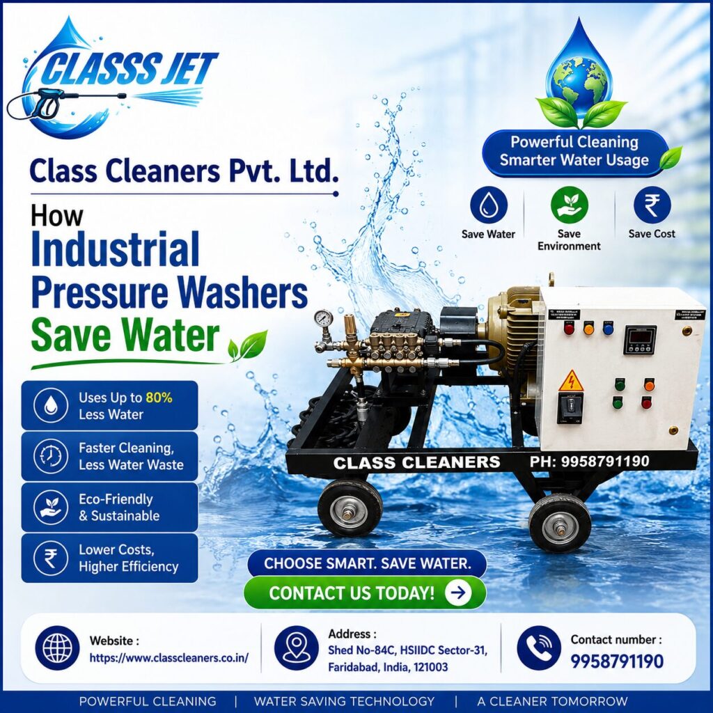 How Industrial Pressure Washers Save Water
