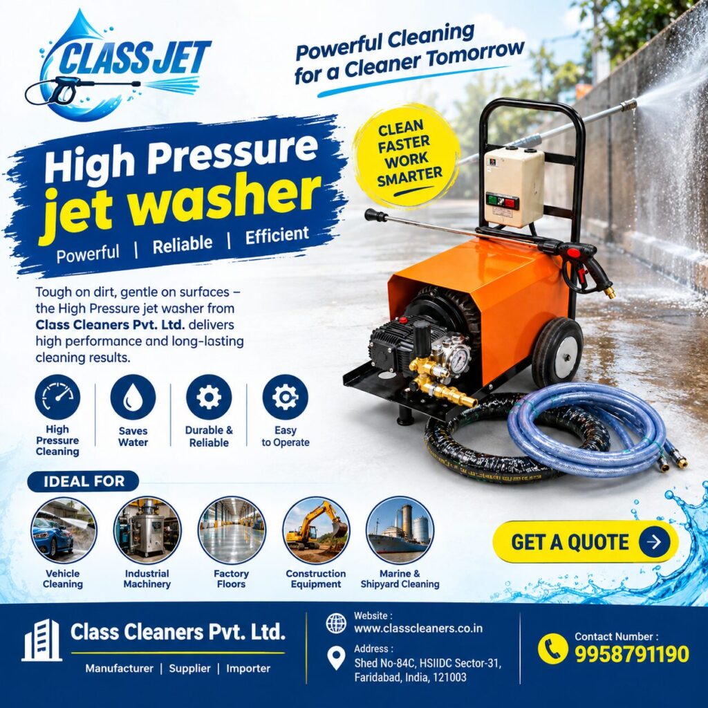 High Pressure Jet Washer Machine: Powerful and Efficient Cleaning Solution